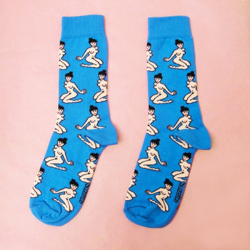 chaussettes-a-motif-pin-up